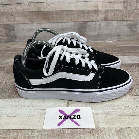 Vans Shoes - Vans Womens Black Off The Wall 500714 Low Top Athletic Sneaker Shoes Size 8.5